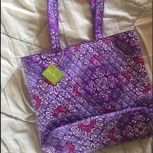 Beautiful NWT Vera Bradley Purple Tote Bag